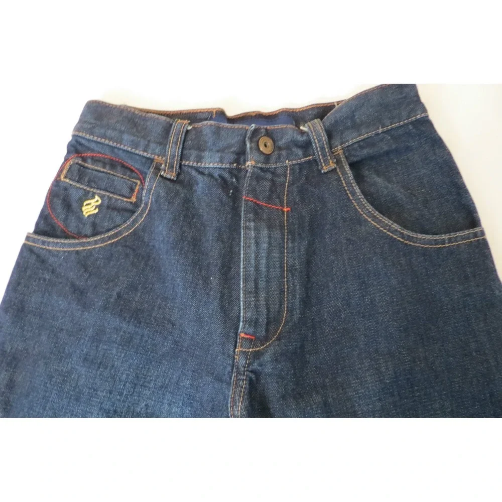 Rocawear Girls Jeans Size 8 Dark Wash Denim Monogram